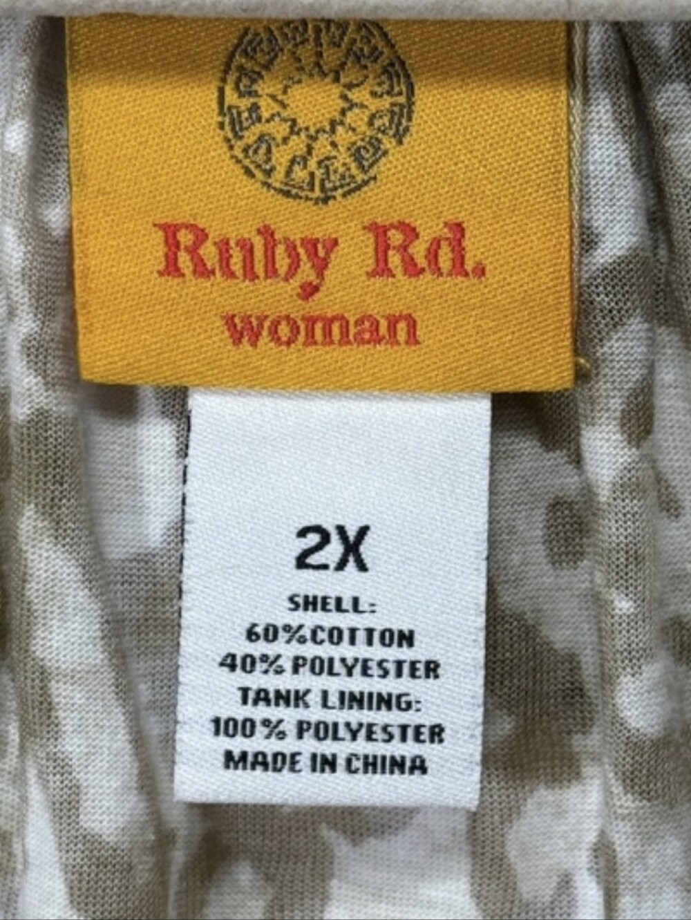 Ruby Rd Beaded V-Neck Short Sleeve Top - Picture 8 of 10